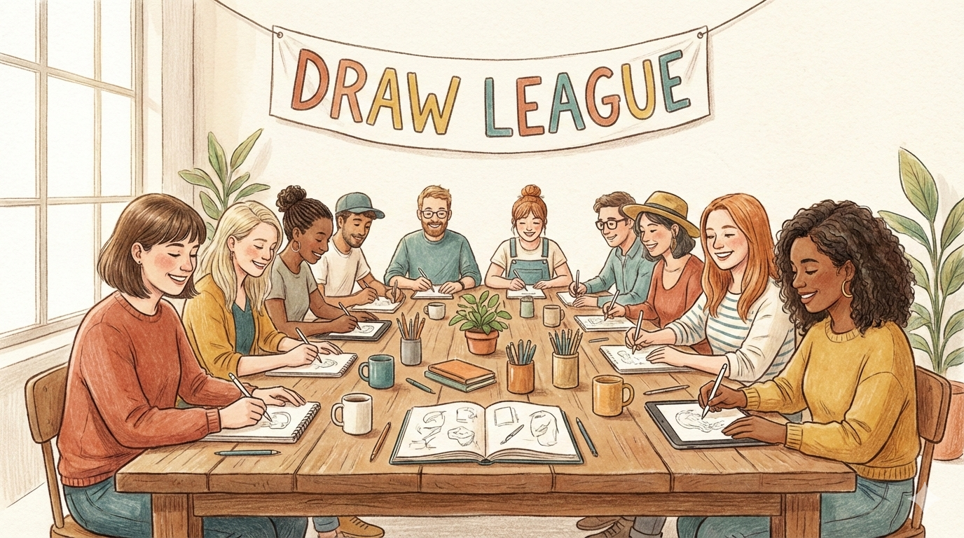 Illustration artistique DrawLeague